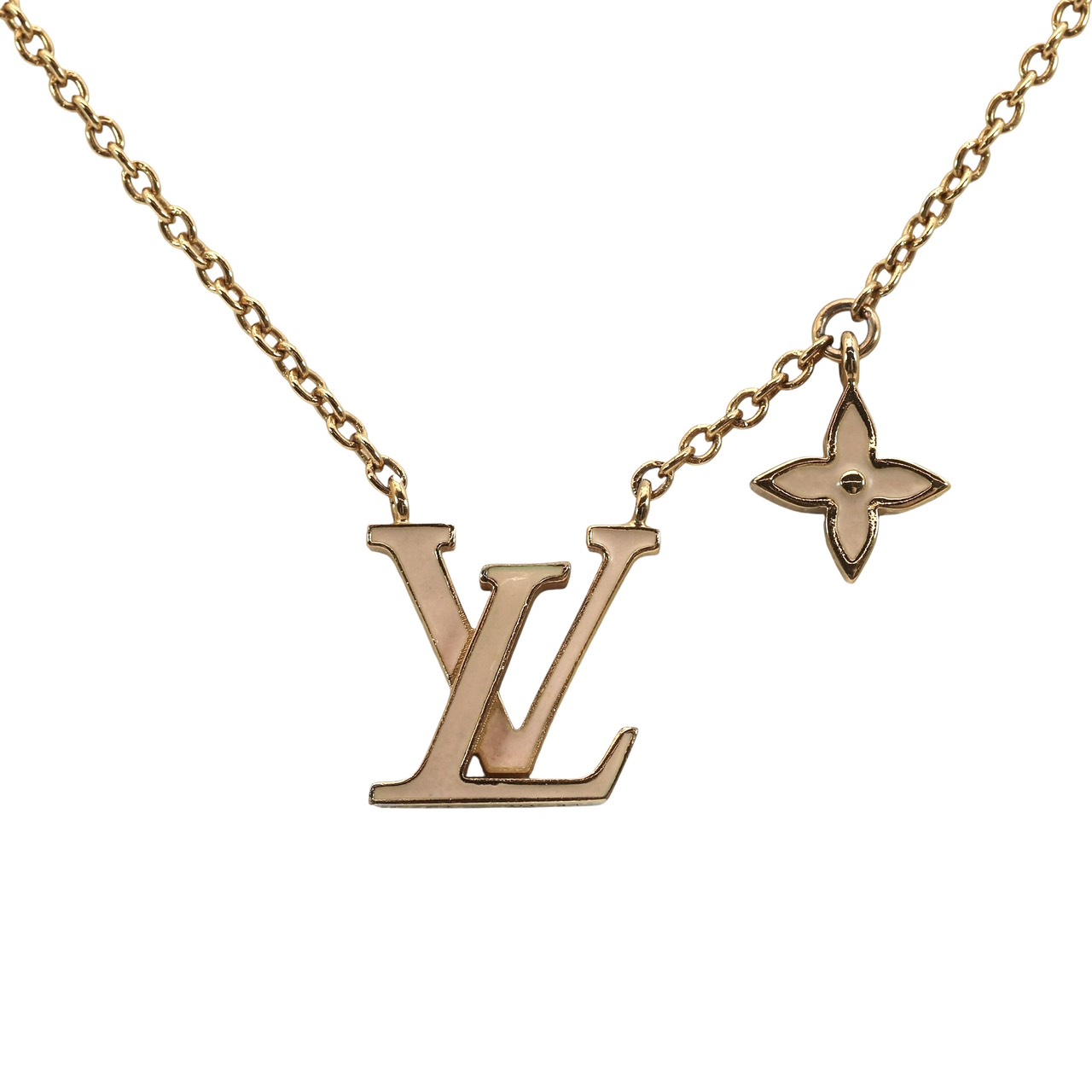 【送料無料】ルイヴィトン Louis Vuitton ネックレス アイコニック エナメル M01215 レディース メンズ ユニセックス ゴールド LVモチーフ アクセサリー 箱付き 付属品|ブランドコミュニケーションズ