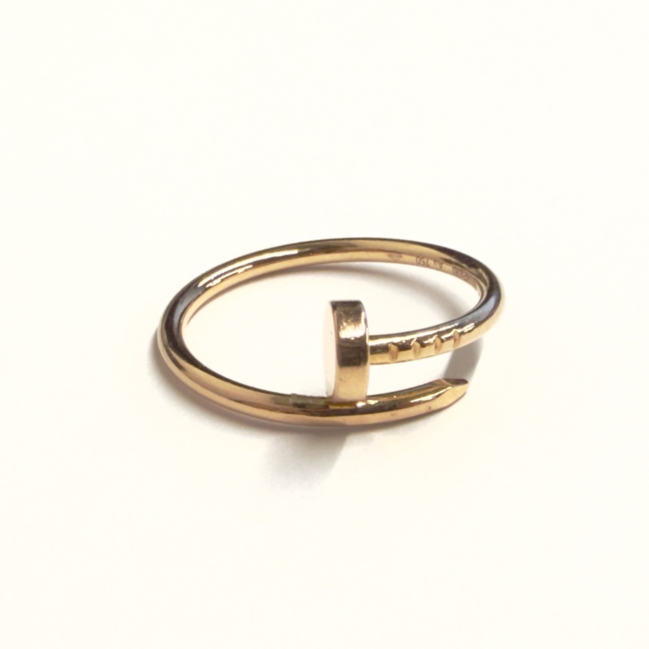 【送料無料】Cartier　カルティエ　ジュストアンクル　SM　スモールサイズ　リング　CRB4225855　750　PG　ピンクゴールド【中古】