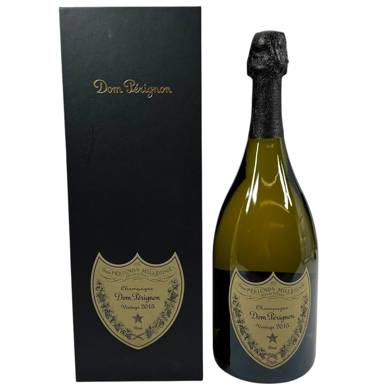 ★全国発送★【送料無料】 DomPerignon ドンペリニョン 白 ヴィンテージ 2015年 箱付き MHD モエヘネシーディアジオ シャンパン お酒 キャバクラ 飲み屋 バー 居酒屋 ホスト お祝い パーティー クラブ【中古】
