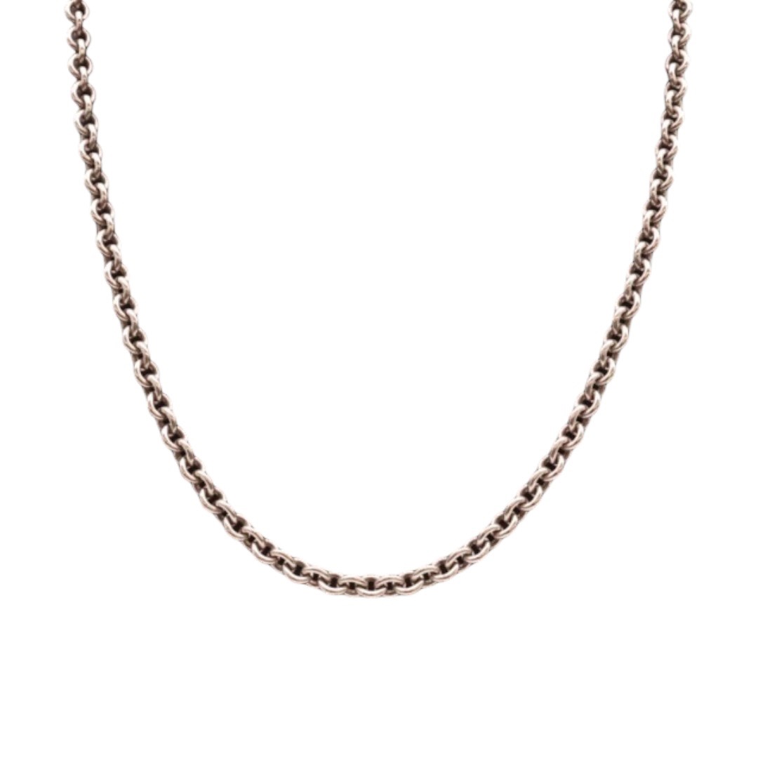 【送料無料】CHROME HEARTS クロムハーツ 925 NEチェーン 18inch 18インチ 20.8ｇ シルバー アクセサリー ネックレス メンズ レディース【中古】｜ブランドコミュニケーションズ