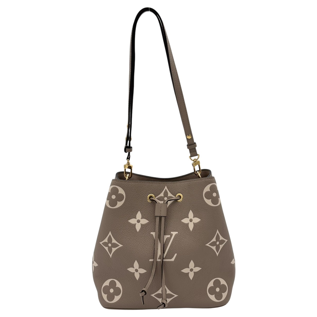 【貨物輸送無料】ルイヴィトン LOUIS VUITTON M45555 ネオノエ MM トゥルトレール 不満足 べージュ バイ色つや 2Way 肩先 曲がった掛け ハンドバック モノグラムアンプラント なめし革 ゴールド金具