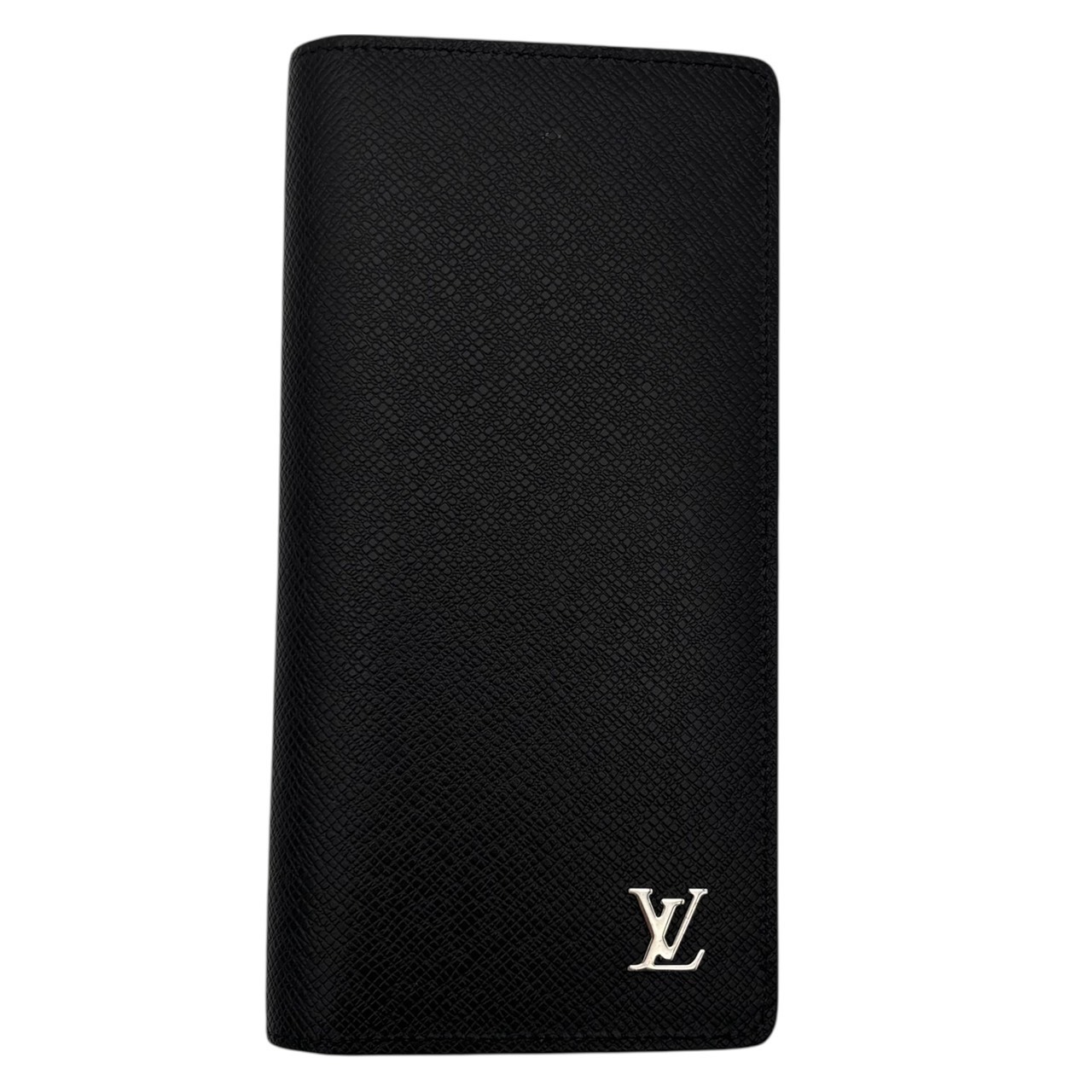 【貨物輸送無料】ルイヴィトン LOUIS VUITTON  ポルトフォイユ・ブラザ 長がま口 ロング ウォレット 釣り銭入れ付き添い人 黒いこと タイ王国ガ 保護すること袋 箱付き添い人 差し上げ物・差し上げ物用 メンズ財布-バッグ・小物・ブランド雑貨-財布・ケース