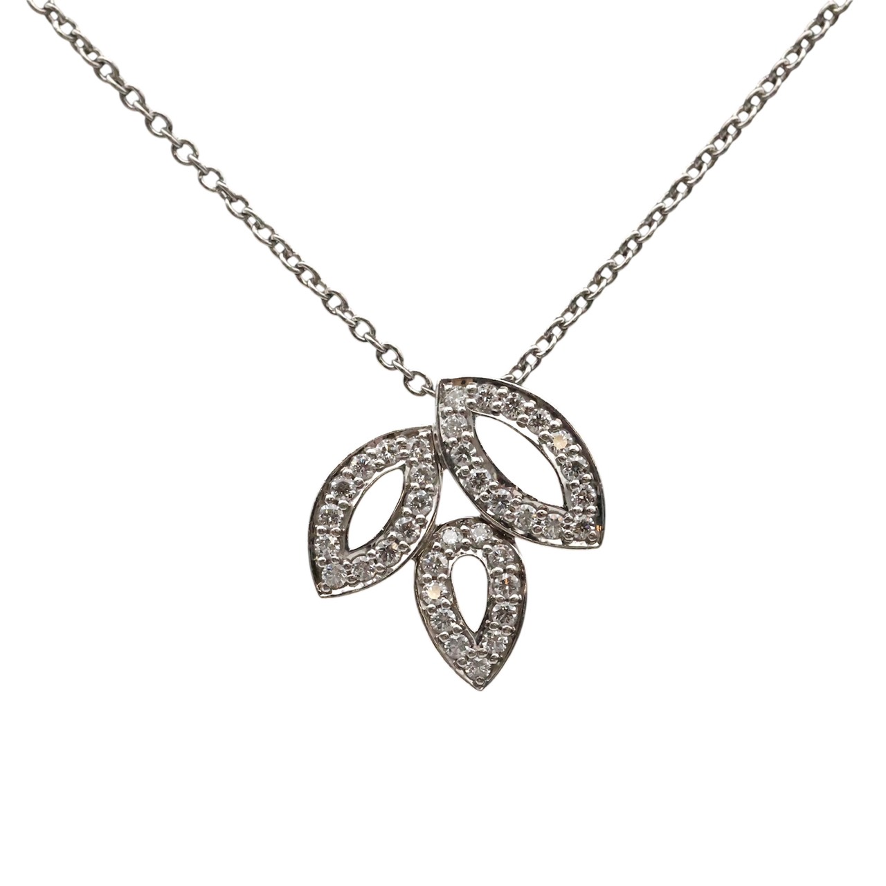 【送料無料】HARRY WINSTON ハリーウィンストン リリークラスター ミニ ダイヤ ネックレス Pt950 6.1g PEDPSM1MLC　人気　おしゃれ　かわいい　ラグジュアリー【中古】｜ブランドコミュニケーションズ 244,000円