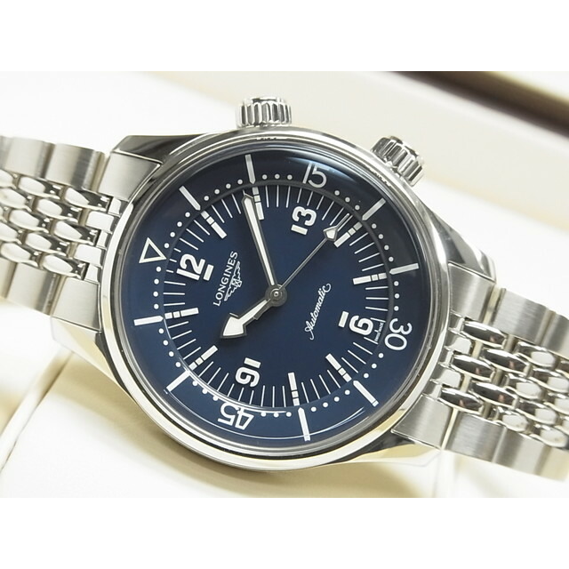 【中古】ロンジン（LONGINES)　レジェンドダイバー　ブルー　39MM　Ref.L3.764.4.90.6　正規品