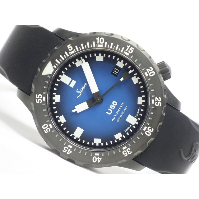 【中古】ジン（Sinn）U50　ブルー　世界限定500本　U50.S.BS　ラバーベルト付｜ティッケン店