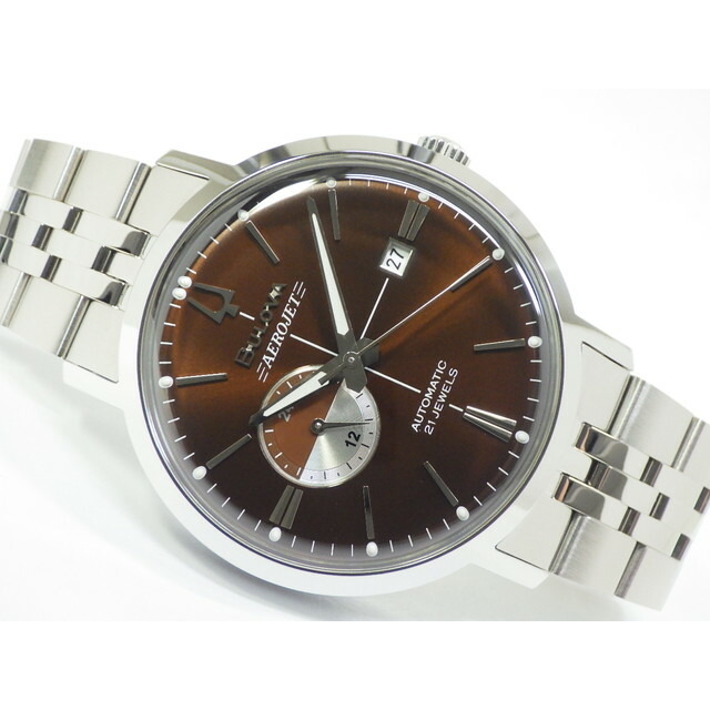 【中古】ブローバ(BULOVA)クラシック ブラウン 96B375|ティッケン店