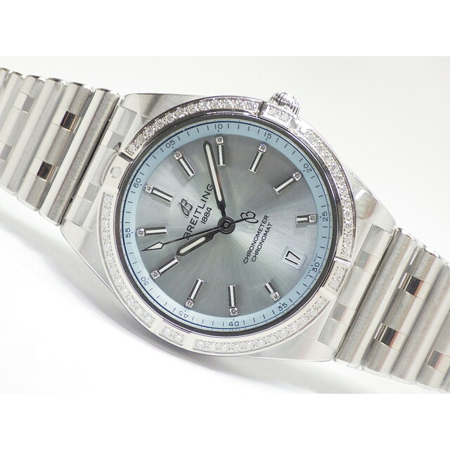 【中古】ブライトリング（BREITLING）クロノマット オートマチック 36 アイスブルーダイヤル G10380591C1G1｜ティッケン店