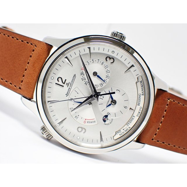 楽天市場 中古 ジャガー ルクルト Jaeger Lecoultre マスター コントロール ジオグラフィーク シルバー Q4128420 ティッケン楽天市場店