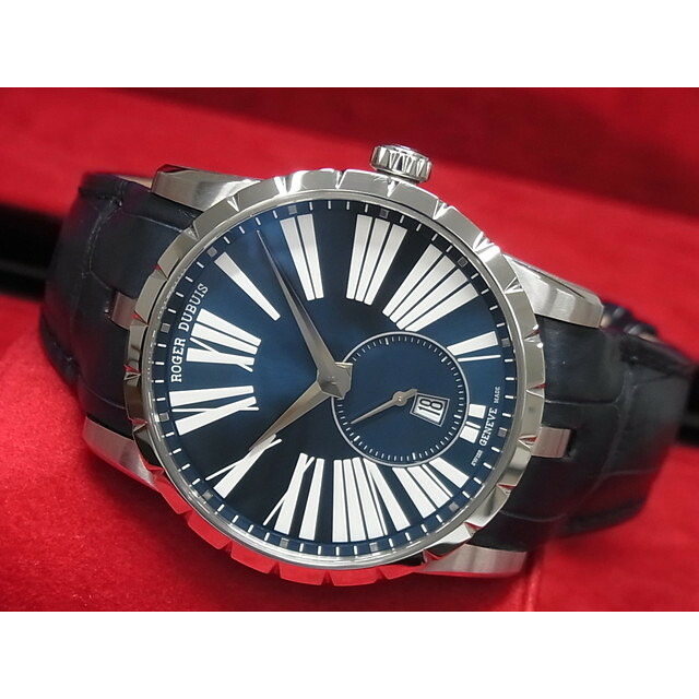 【中古】ロジェ・デュブイ（ROGER DUBUIS）エクスカリバー42 オートマティック　ブルー　DBEX0535　正規品