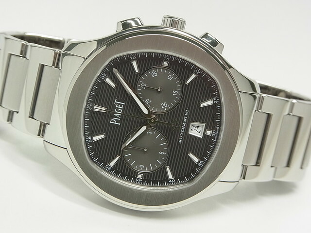 【中古】ピアジェ（PIAGET）ポロ Sウォッチ・クロノグラフ　グレー文字盤