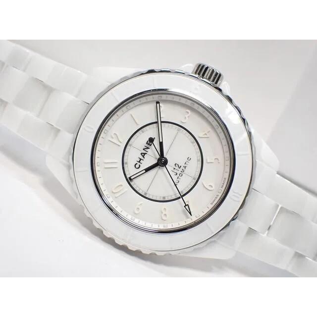 【中古】シャネル（CHANEL）J12 気違いトム 白いこと陶芸 38ＭＭ H6186 \u002721年