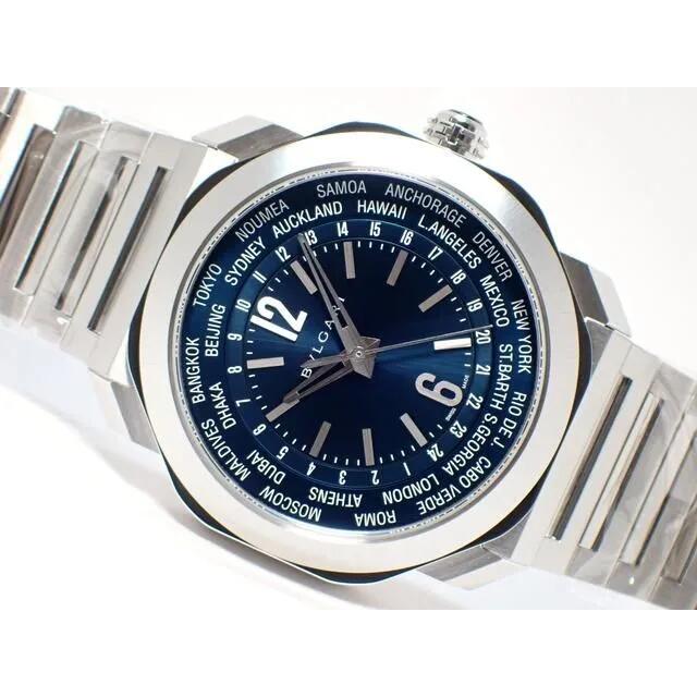 【中古】ブルガリ（BVLGARI）オクト ローマ ワールドタイマー OC41SWT ’22年 正規品