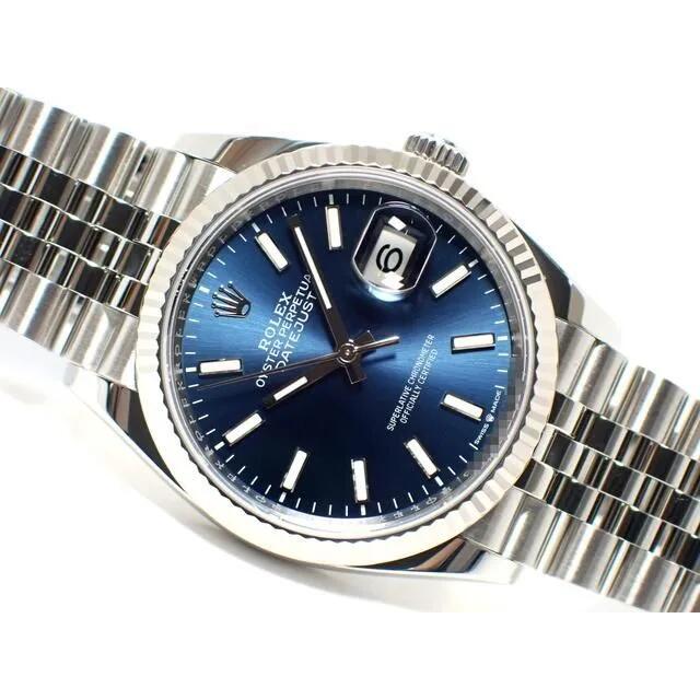 【中古】ロレックス（ROLEX）デイトジャスト 36　ブルー　126234　ジュビリーブレス　’24年