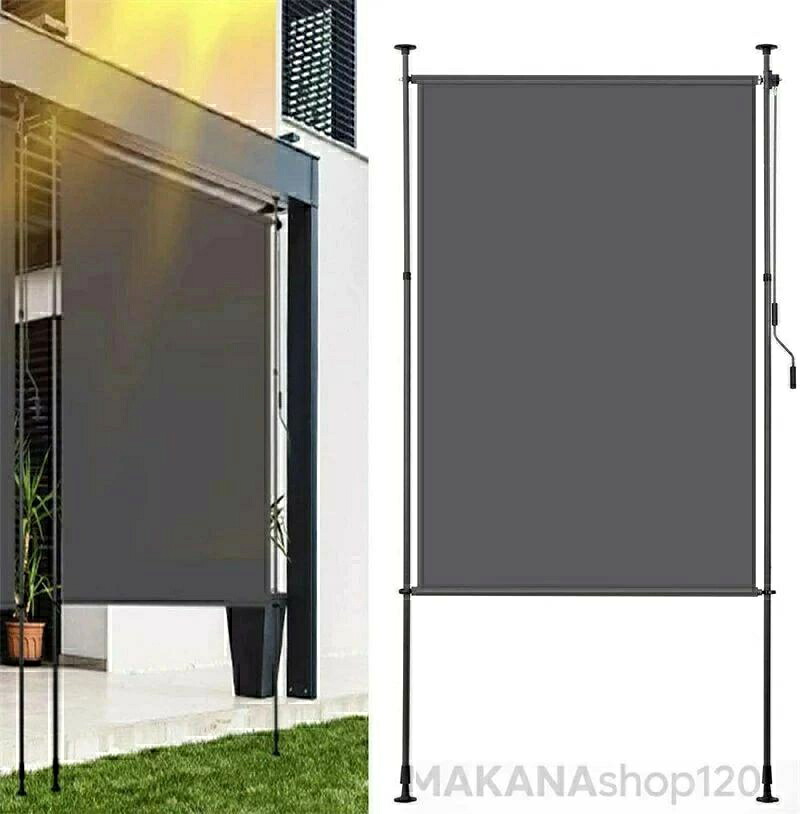 [SALE]巻き上げ式縦型オーニングテント 幅100/200cm UVカット つっぱり式サンシェード｜The Adore