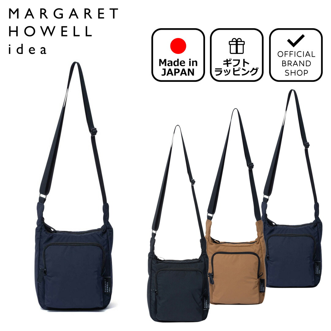 MARGARET HOWELL idea ショルダー メッセンジャーバッグ 黒