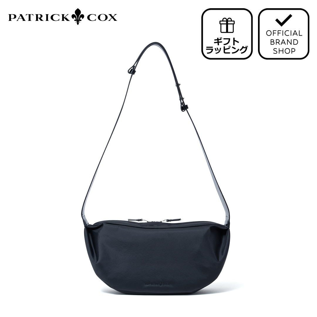 【正規販売店】PATRICK COX WRINKLE ショルダーバッグ【PXMH6IS1】 ［パトリック・コックス］ ショルダー バッグ ブランド 斜めがけ 肩掛け 鞄 旅行 弱撥水 軽量 ワンポイント 無地 シンプル クール かっこいい メンズ レディース バッグマニア｜THE BAGMANIA 店