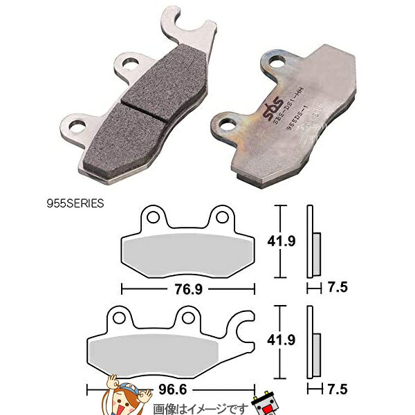 777-0955091 キタコ SBS ブレーキパッド 955DS-1 NINJA250/-400 ('18)｜バッテリーのことならTHE BATTERY