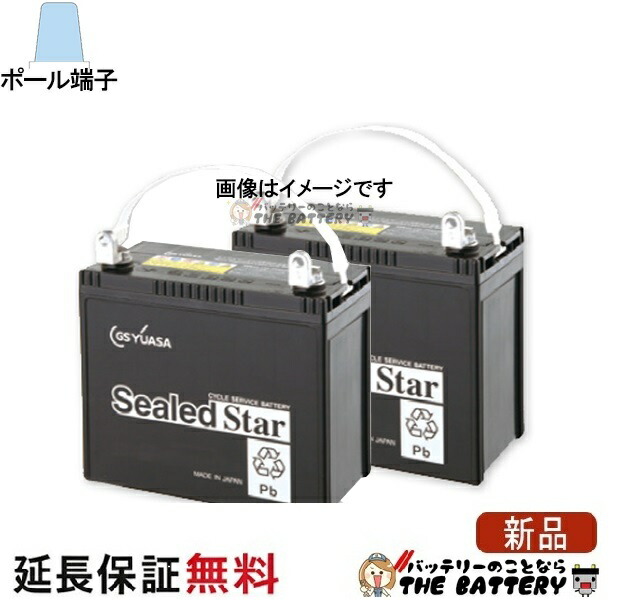 2個セット SEB35 TE ポールタイプ テーパー端子 サイクルバッテリー 蓄電池 自家発電 GS YUASA ユアサ｜バッテリーのことならTHE BATTERY