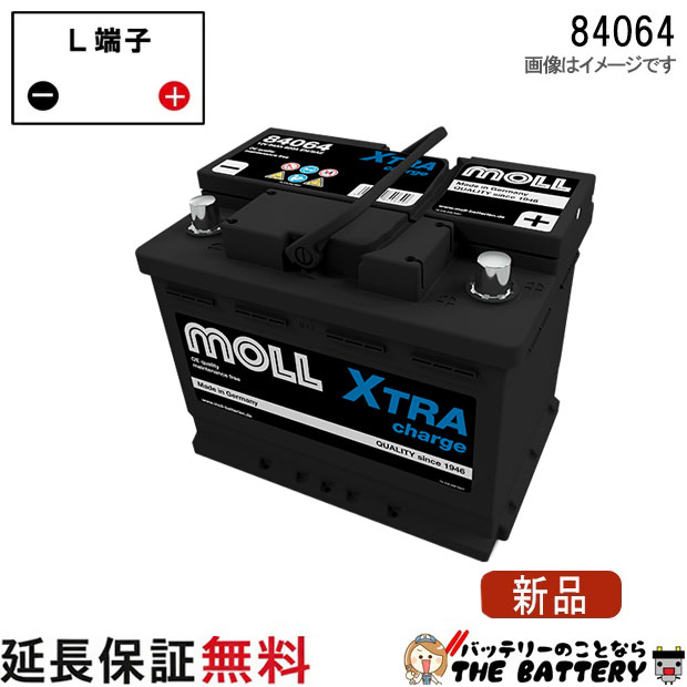 84064 旧品番 84062自動車 バッテリー モル 交換 MOLL 欧州車 外車 X-TRA Charge｜バッテリーのことならTHE BATTERY