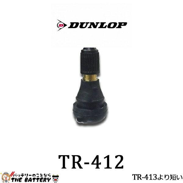日本に ゆうﾊﾟｹｯﾄ 【安心発送】 ダンロップ 208257 バイク直バルブ 汎用 用 DUNLOP エアバルブ チューブレス TR-412