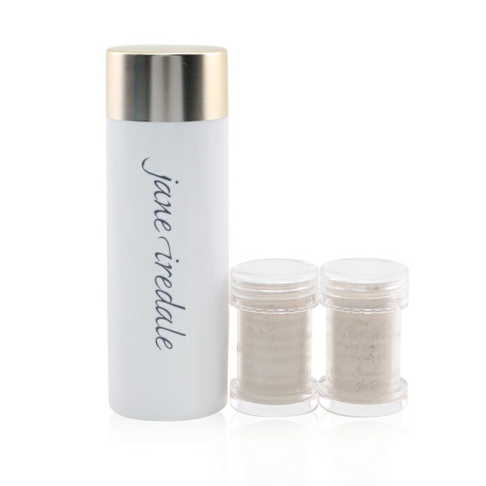 Jane Iredale Amazing Base Loose Mineral Powder SPF 20 Refillable Brush (1x Brush, 2x Refills) - Ivory ジェーンアイルデール Amazing Bas 送料無料 海外通販