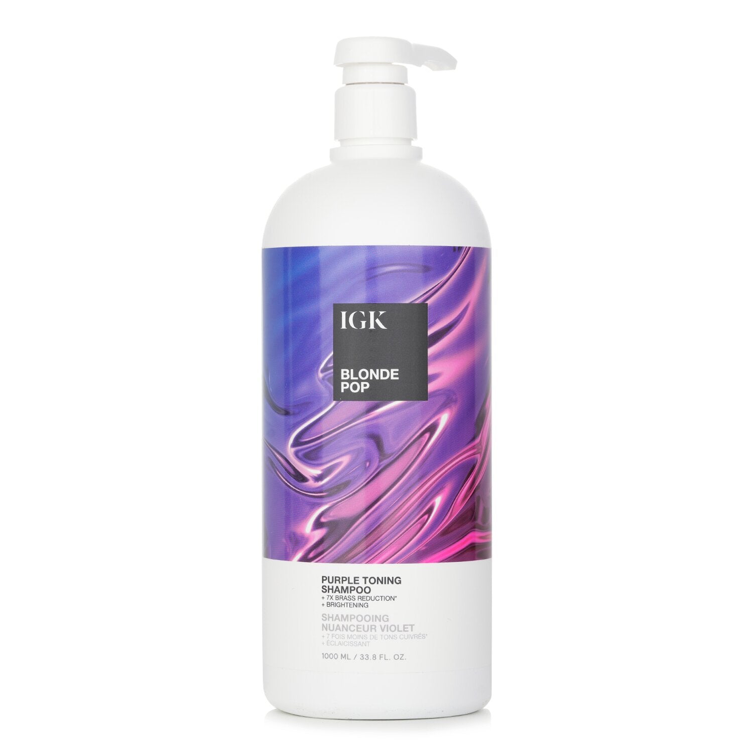 【月間優良ショップ受賞】 IGK Blonde Pop Purple Toning Shampoo IGK Blonde Pop Purple Toning Shampoo 1000ml/33.8oz 送料無料 海外通販｜The Beauty Club