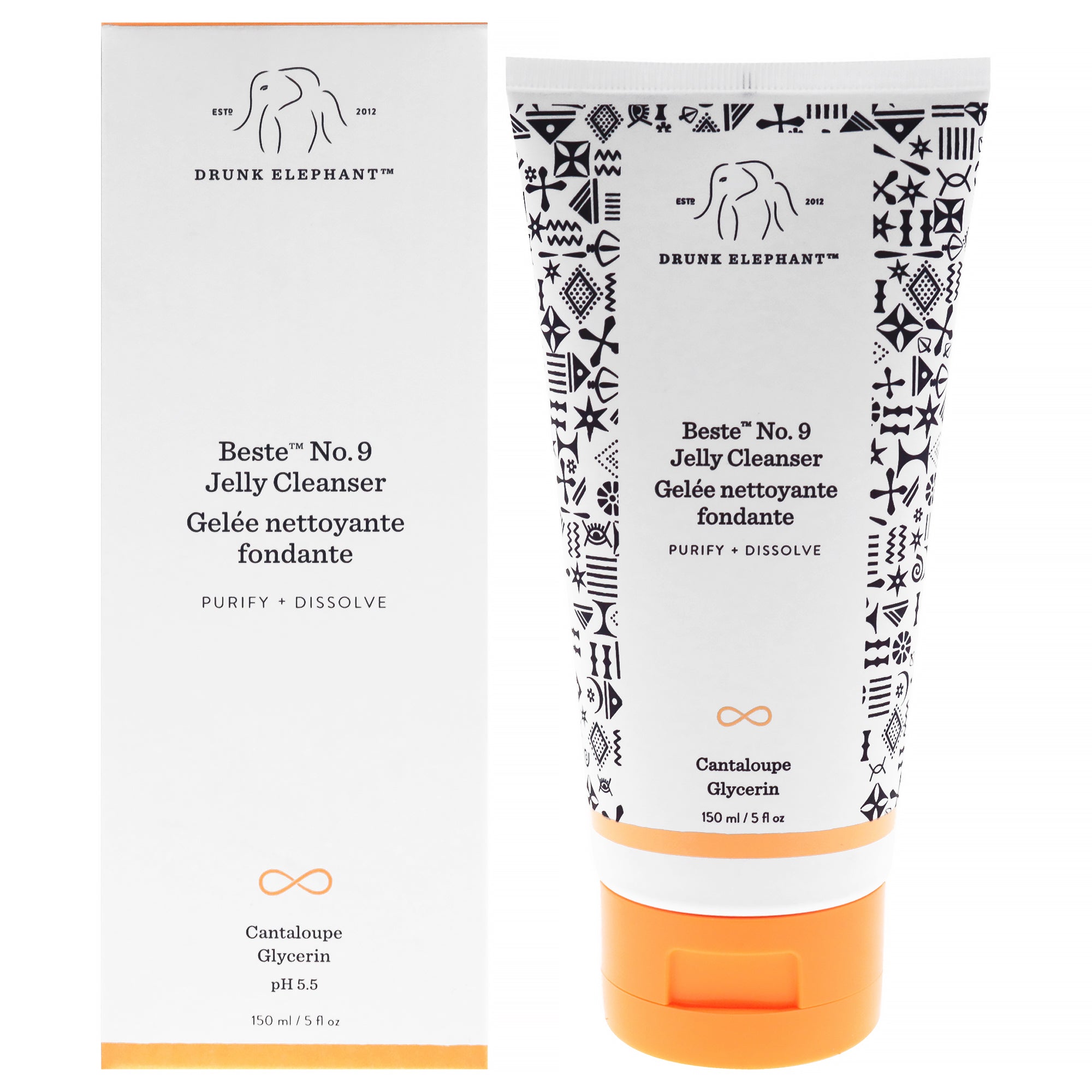 Drunk Elephant Beste No. 9 Jelly Cleanser by Drunk Elephant for Unisex - 5 oz Cleanser|The Beauty Club
