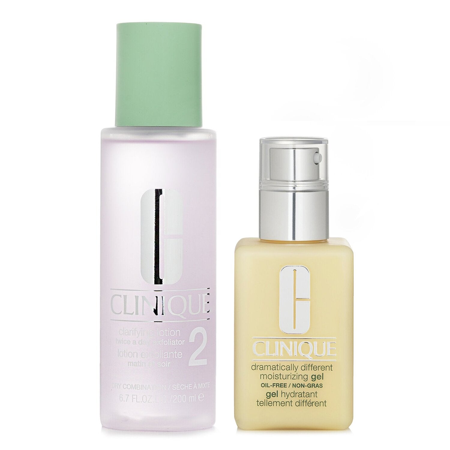 【月間優良ショップ受賞】 Clinique Dramatically Different Set 2: Moisturising Gel & Clarifying Lotion 2 - Combination Oily to Oily クリニーク Dramatically 送料無料 海外通販