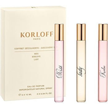 Korloff Paris Woman Discovery Set Eau De Parfum (lady & Miss & Korlove) 3x 10ml｜The Beauty Club