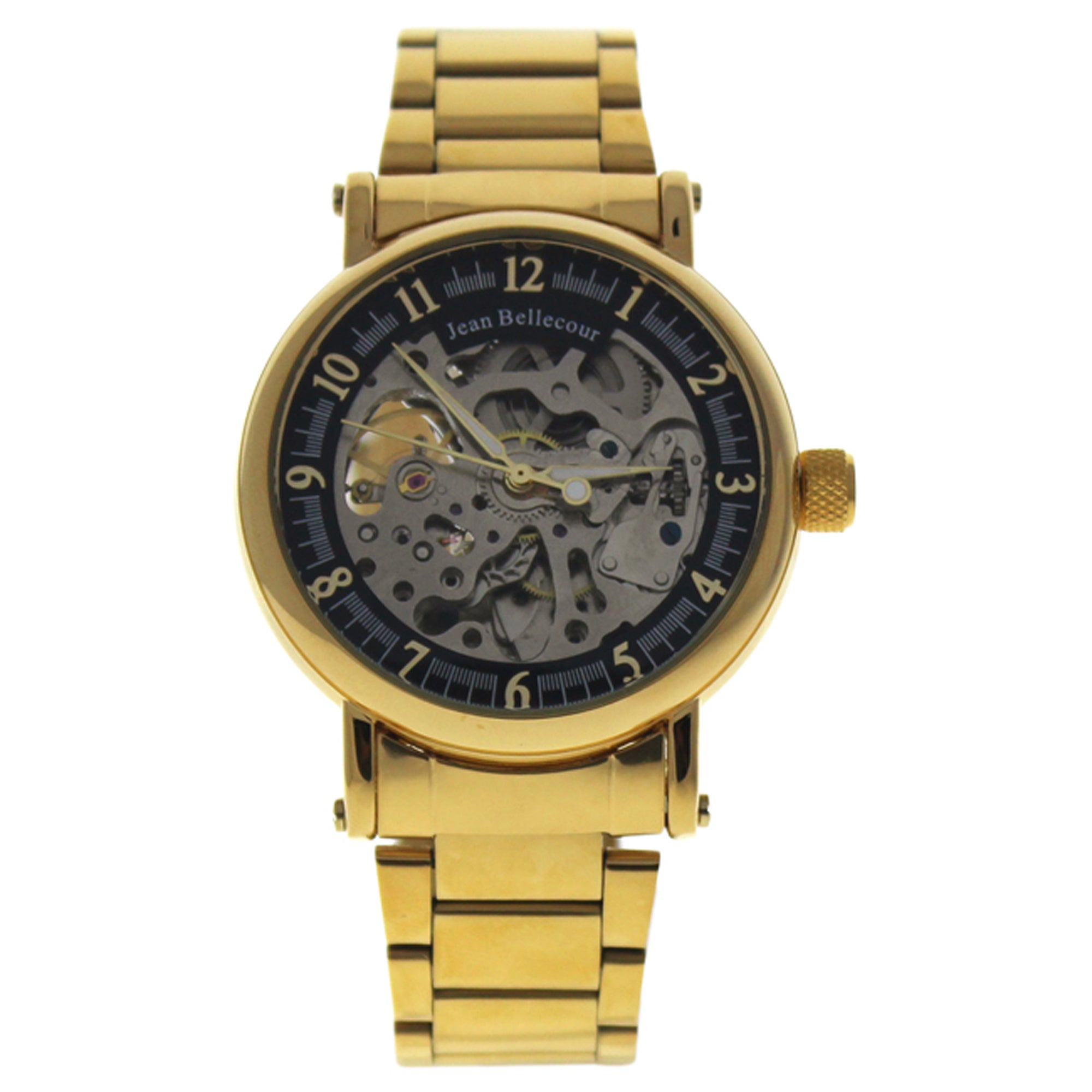 Jean Bellecour REDS28 Gold Stainless Steel Bracelet Watch by Jean Bellecour for Men - 1 Pc Watch