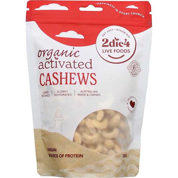 その他 2die4 Live Foods Organic Activated Cashews 300g