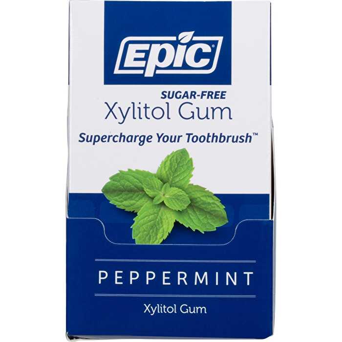 Epic Xylitol Chewing Gum Peppermint 12x 12pcs
