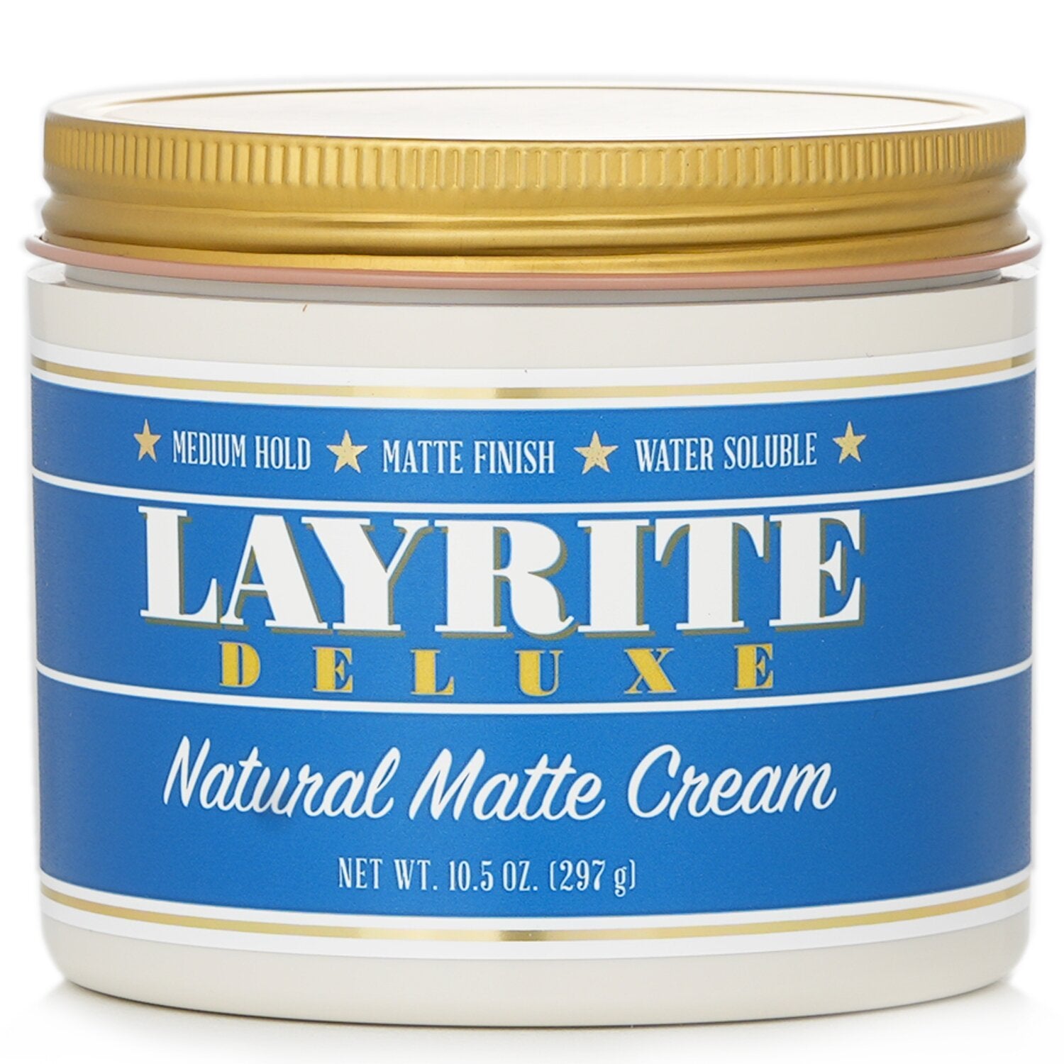 【月間優良ショップ受賞】 Layrite Natural Matte Cream (Medium Hold, Matte Finish, Water Soluble) レイライト ナチュラルマットクリーム (ミディアムホールド、マット仕上げ、水で洗い流せます) 297g/1 送料無料 海外通販