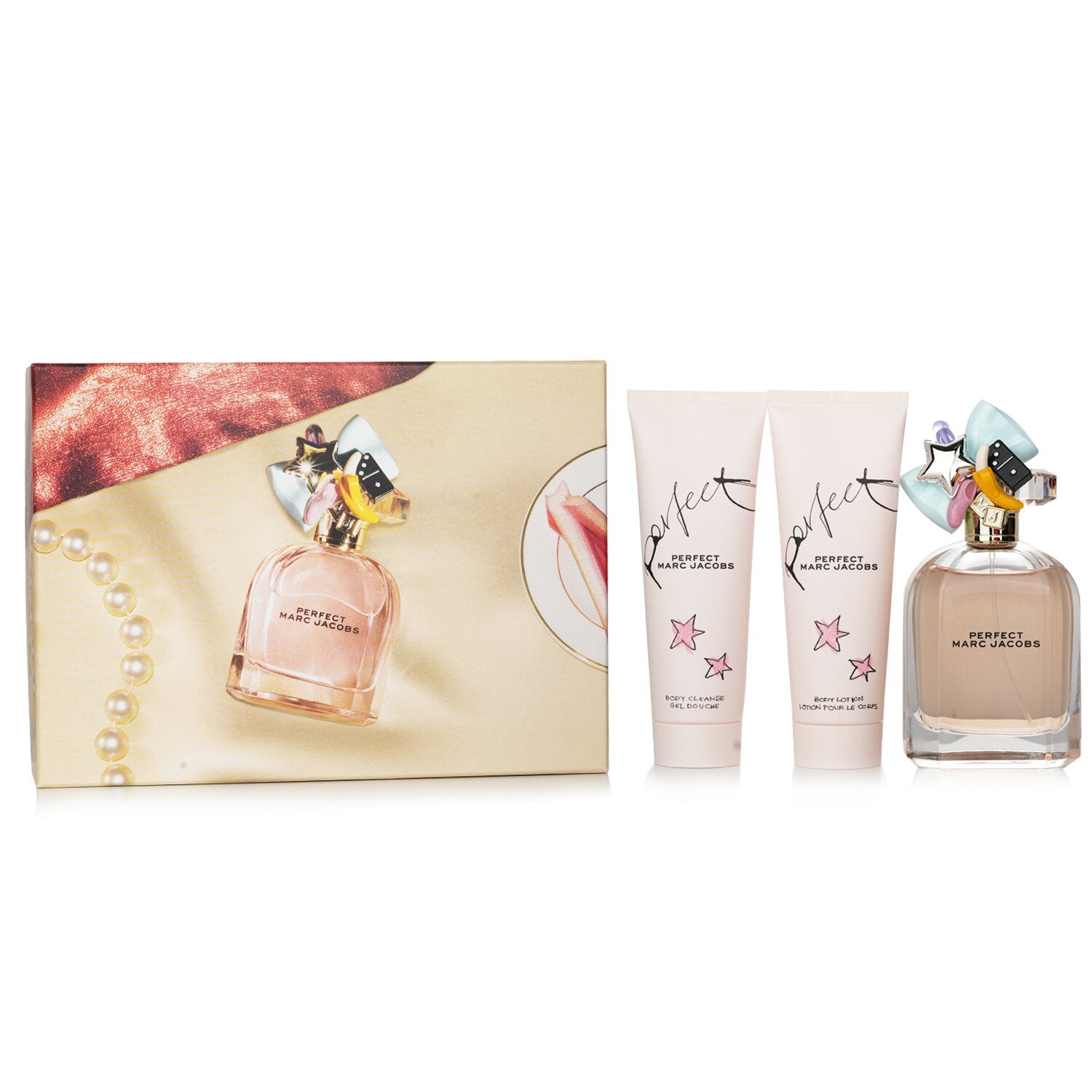 【月間優良ショップ受賞】 Marc Jacobs Perfect Coffret: マーク　ジェイコブス Perfect Coffret: 3pcs 送料無料 海外通販