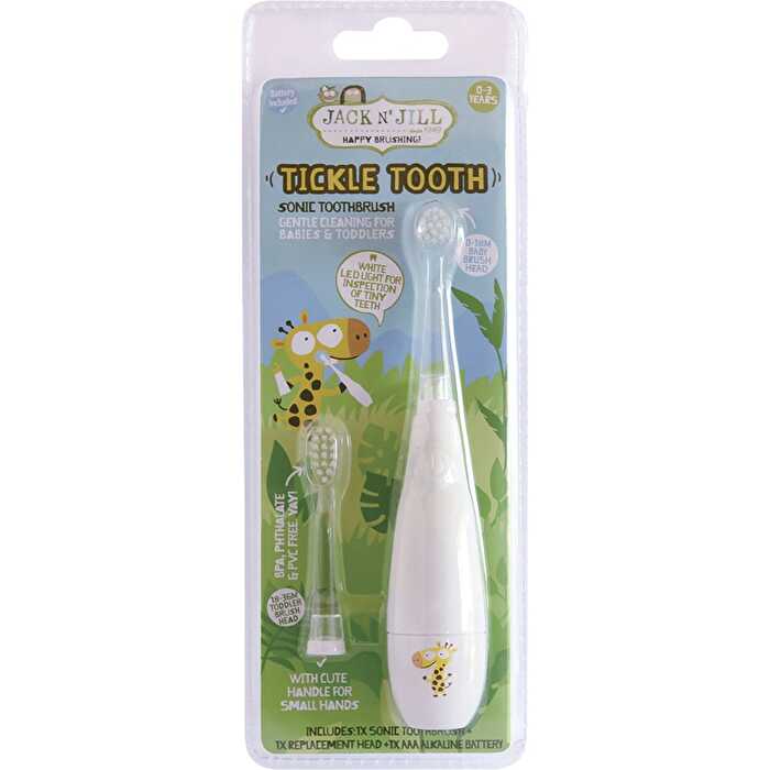 Jack N' Jill Tickle Tooth Sonic Toothbrush (0-6 Years) (Includes Replacement Head)
