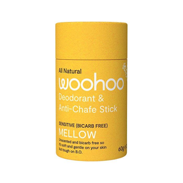 Woohoo Body Deodorant Stick Mellow Sensitive Bicarb Free 60g