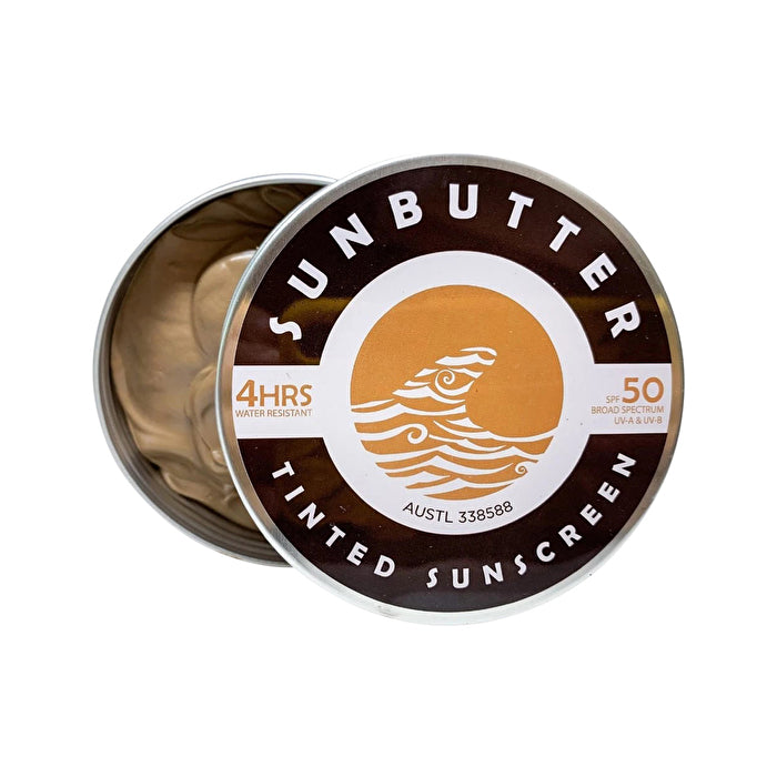 SunButter Skincare Tinted Sunscreen SPF 50 Tin 100g｜The Beauty Club