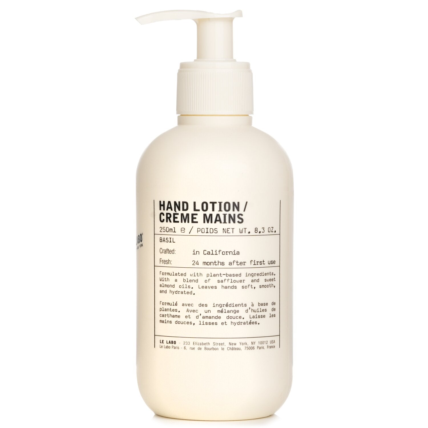 ル ラボ Basil Hand Lotion 250ml/8.3oz