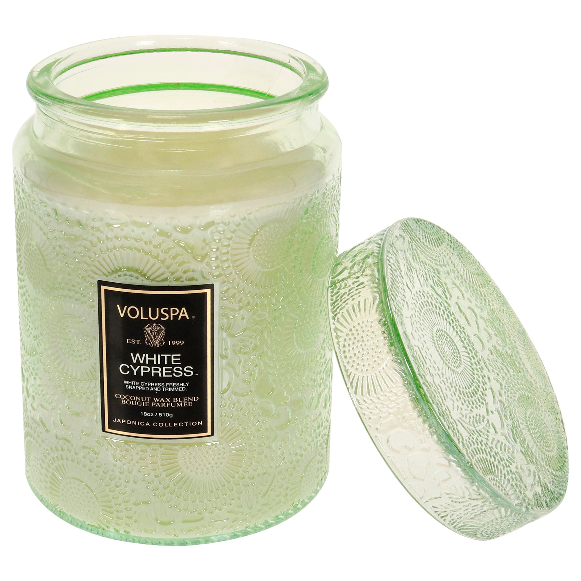 Voluspa White Cypress - Large by Voluspa for Unisex - 18 oz Candle｜The Beauty Club