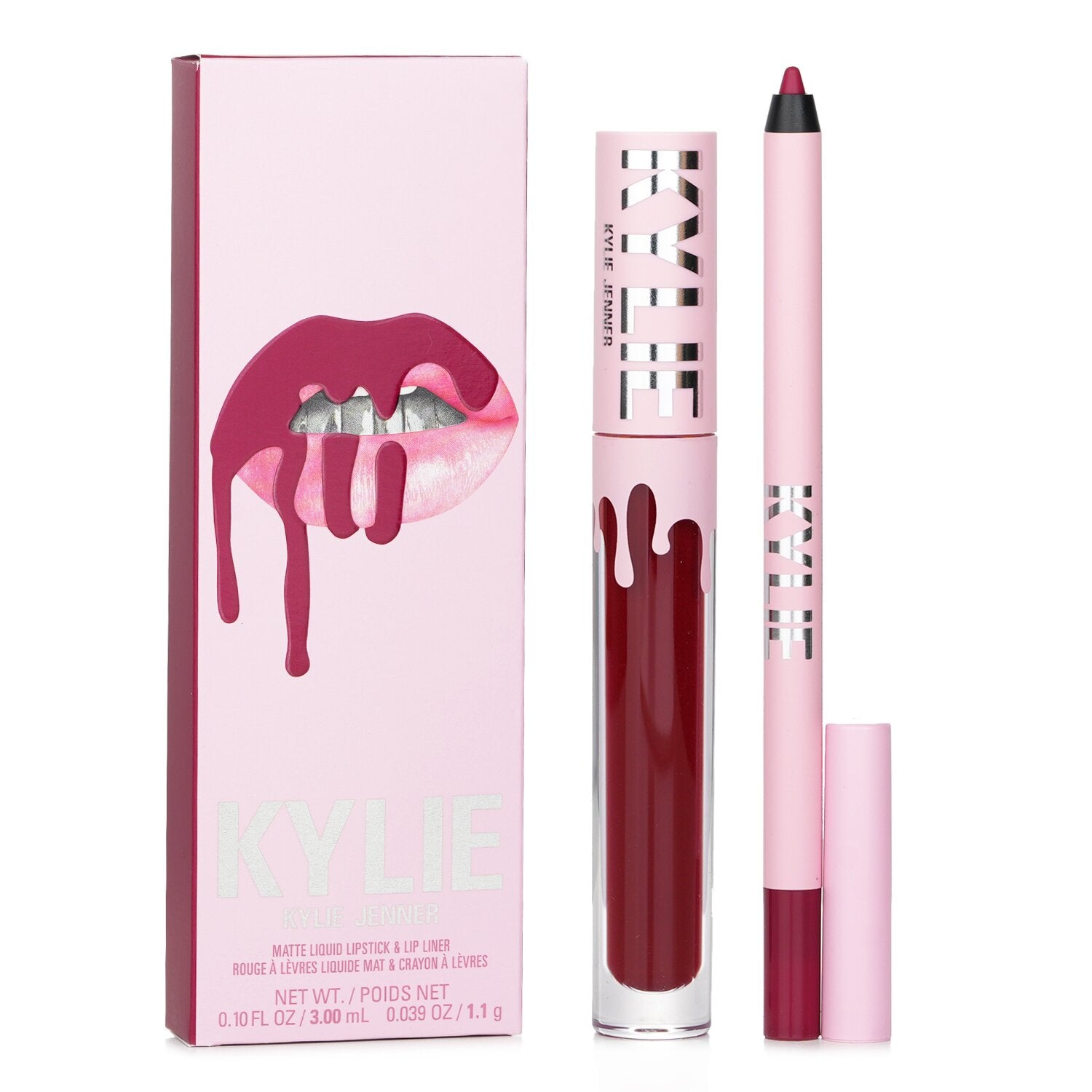 【月間優良ショップ受賞】 Kylie By Kylie Jenner Matte Lip Kit: Matte Liquid Lipstick 3ml + Lip Liner 1.1g - # 403 Bite Me カイリー・バイ・カイリー・ジェンナー Matte Lip 送料無料 海外通販