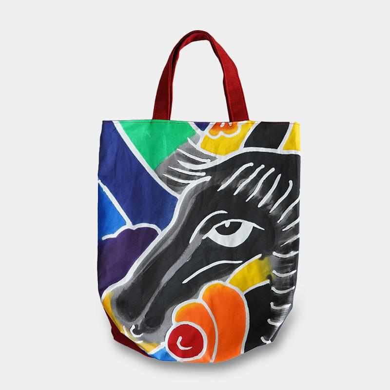 【トートバッグ】馬 | 筒描き染め｜BECOS伝統工芸店