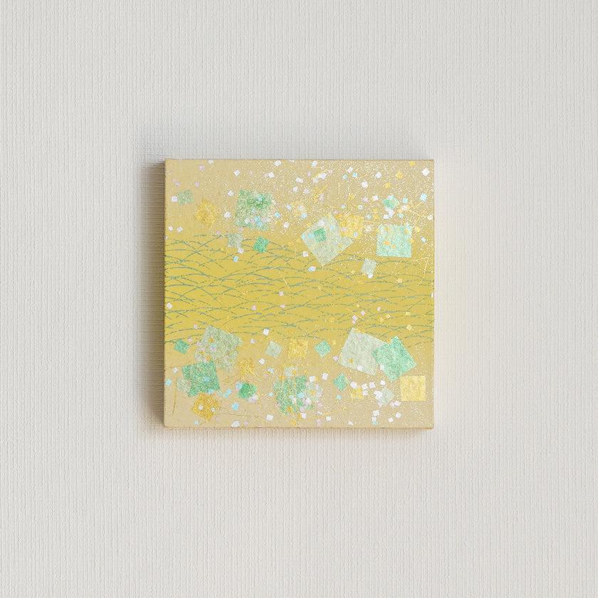 【アートパネル】春 露草 (S) | 金銀砂子細工 | 逸品集｜BECOS伝統工芸店 10,804円