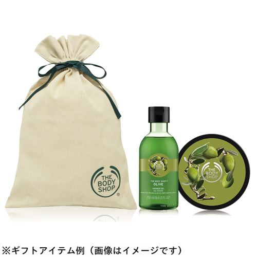 楽天市場 正規品 コットンギフト巾着 グリーン S The Body Shop ザボディショップ ザボディショップ 楽天市場店