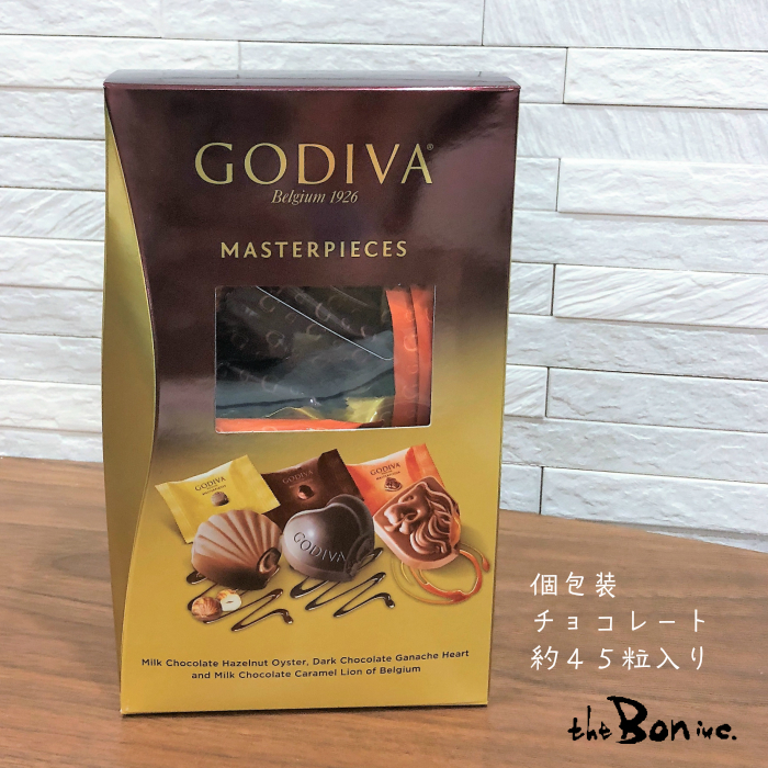 楽天市場 あす楽 選べる配送 年10月入荷 マスターピース Godiva マスターピースシェアリングパック 45粒 トルコ ゴディバジャパン 個包装 シェア おすそ分け キャラメル ガナッシュ プラリネ コストコ 高級チョコレート プレゼント ご褒美 輸入菓子 The Bon Inc