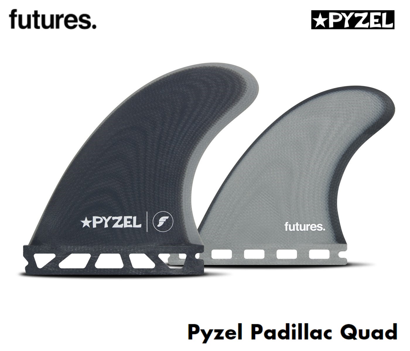 ベビーグッズも大集合 安全Shopping フューチャー フィン FUTURES FIN PYZEL Padillac Quad パイゼル クワッド モデル発売 QUAD Futures Fins フューチャーフィン pe03.gr pe03.gr