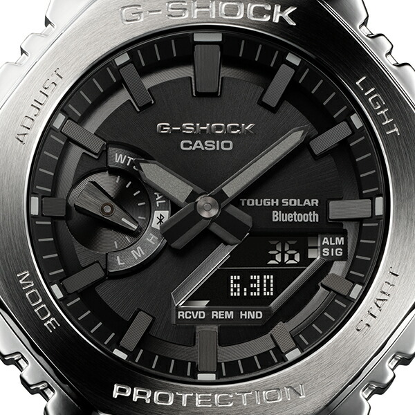 G-SHOCK Gショック FULL メンズ 腕時計 シルバー METAL アナデジ Bluetooth 国内正規品 フルメタル カシオーク 反転液晶 2100シリーズ GM-B2100D-1AJF カシオ オクタゴン ソーラー 八角形 メンズ腕時計 | perspirex.com.co