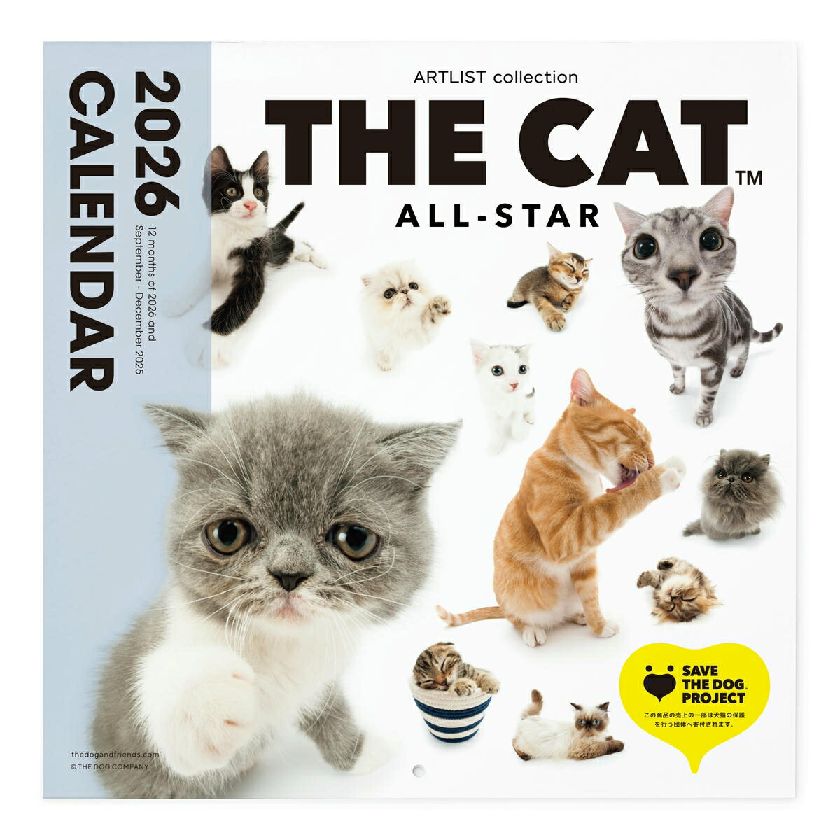 楽天市場】THE CAT 2025年 カレンダー 大判サイズ（オールスター