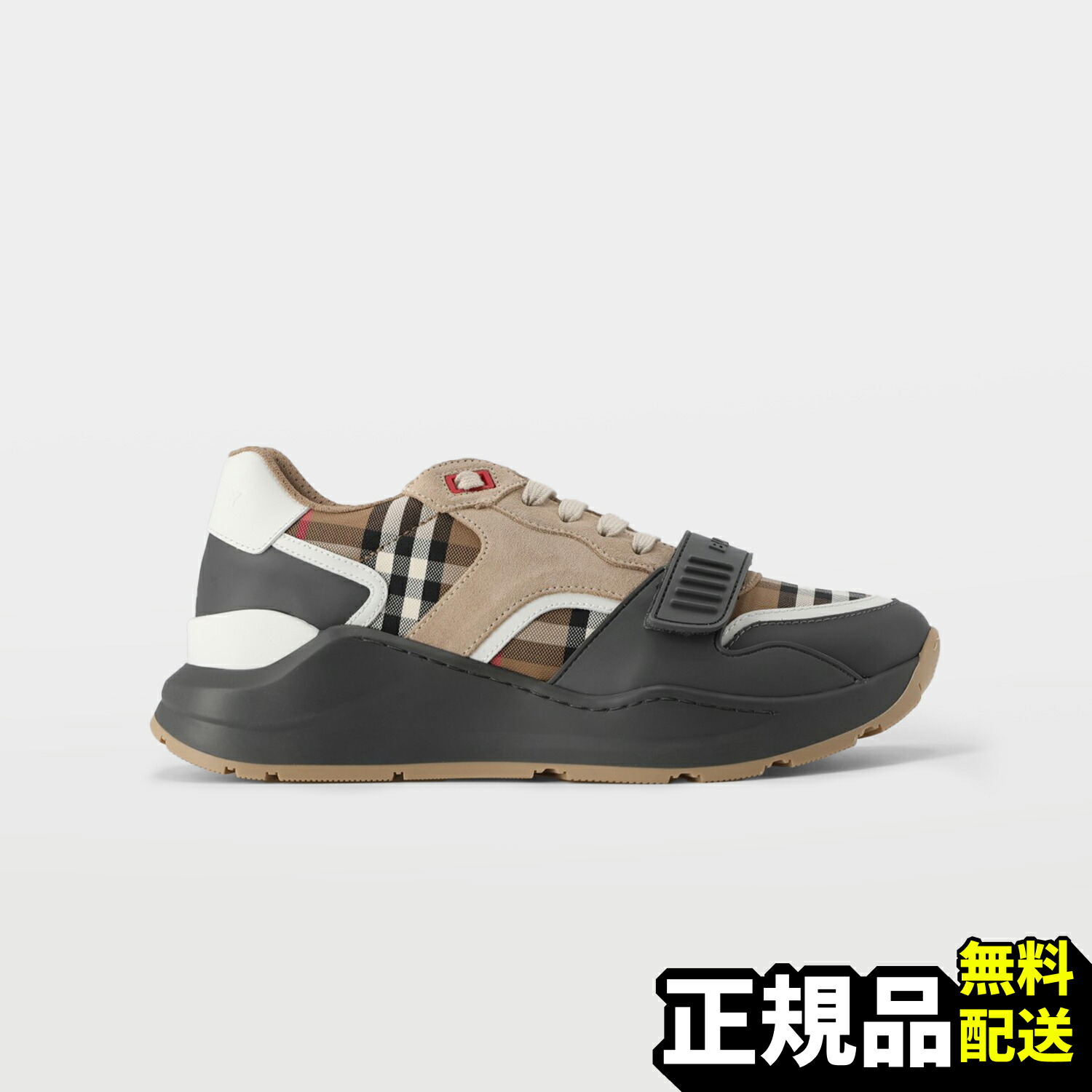 【新品 定め事品】関税込み BURBERRY バーバリー RAMSEY ラムジー ヴィンテージチェック ローカットスニーカー 81039001