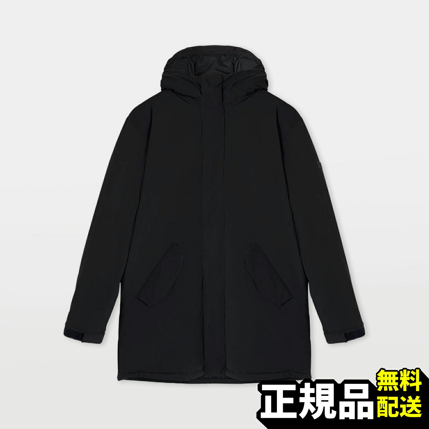 【新品 正規品】関税込み メゾンキツネ MAISON KITSUNE フォックスヘッド パッチ フード付き ロング ダウンジャケット メンズ レディース ジャケット ジャンパー メンズ アウター ブラック JM02214WQ0045 P198 メゾンキツネ ジャケット