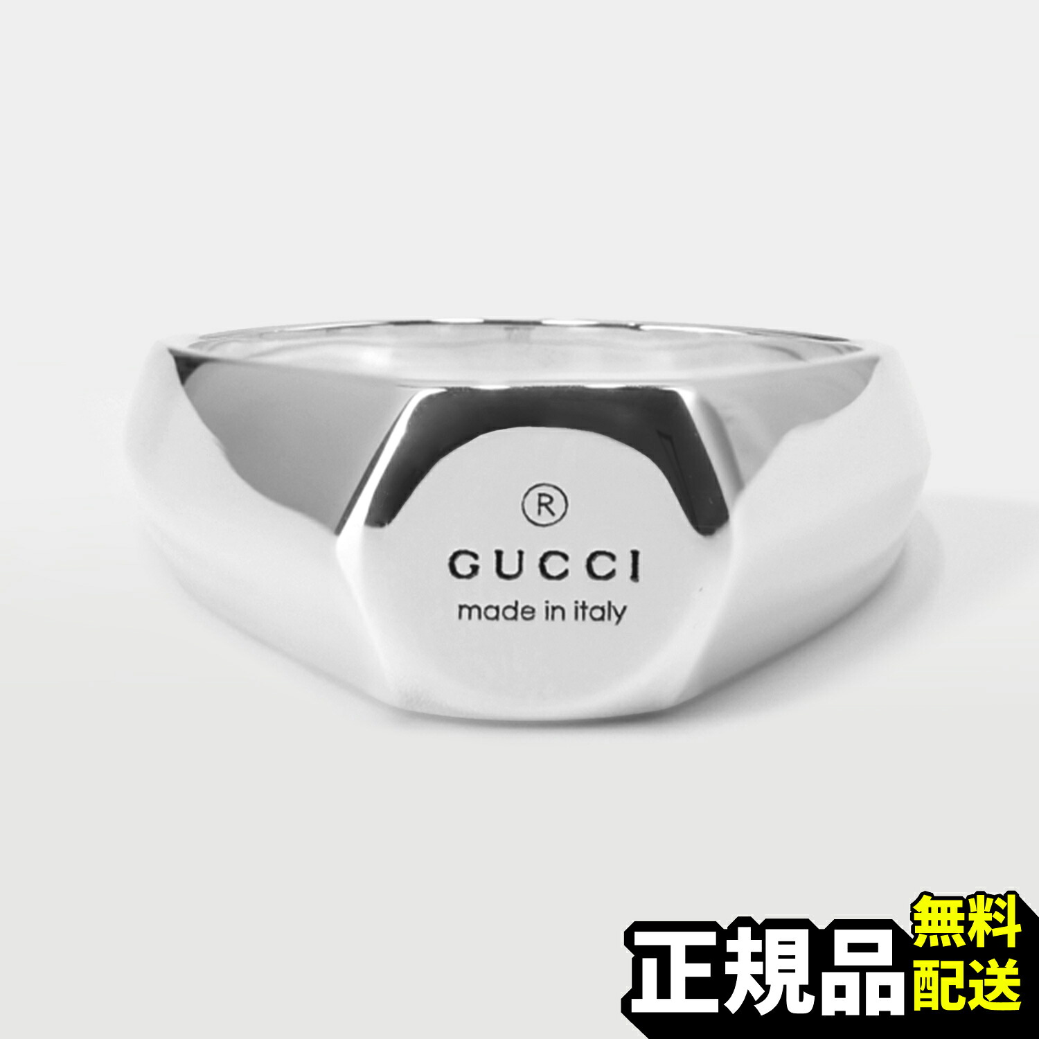 【新品 正規品】関税込み★付属品なし特価★ グッチ GUCCI TRADEMARK トレードマークシンシルバー リング 779162 J8400 8106|The Feel Japan